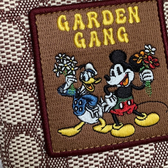 Authentic COACH 1941 signature jacquard/glovetanned leather zip top DISNEY Crosb - Picture 2 of 16